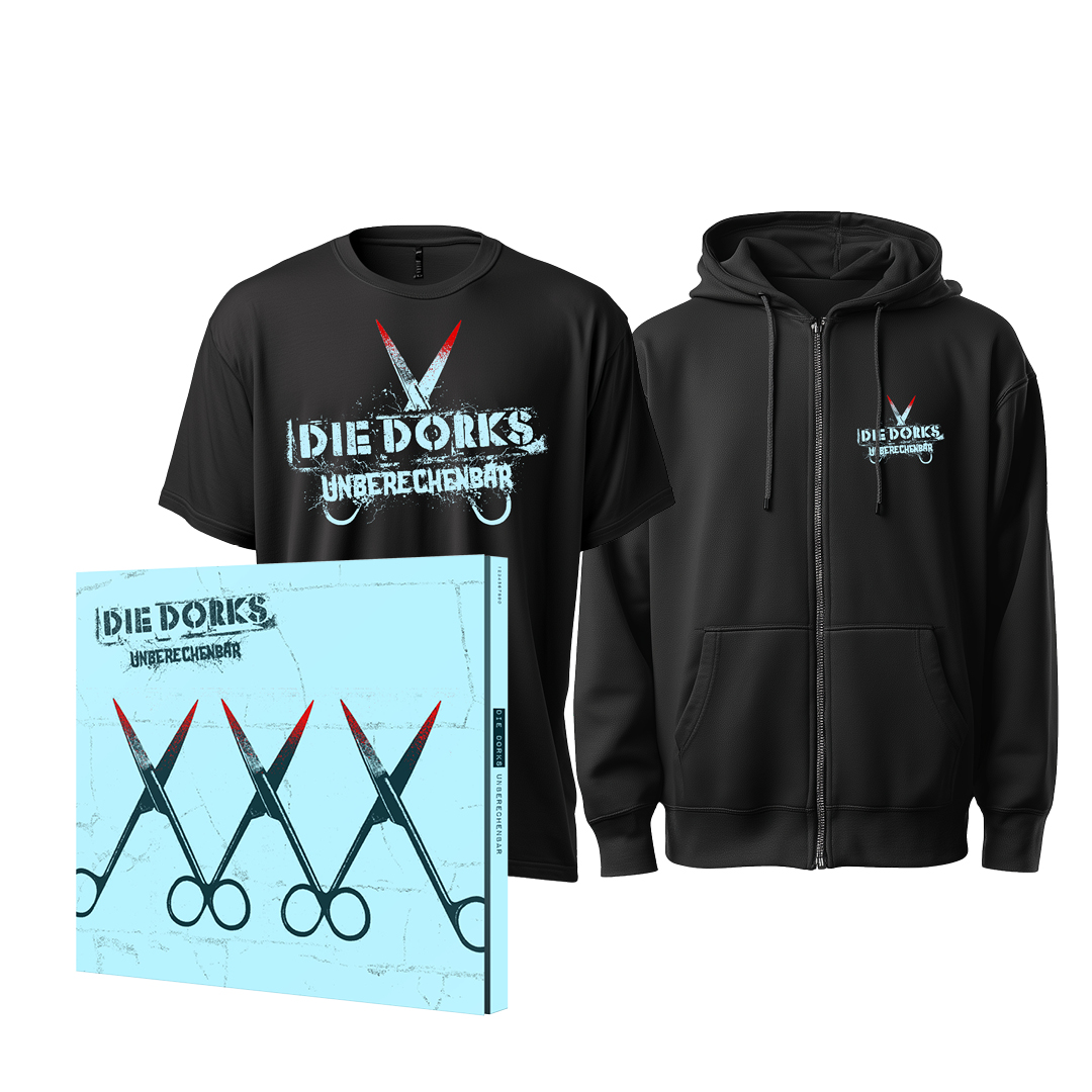 Preorder Paket #3 "Unberechenbar" - Digipak + Shirt + Zipjacke