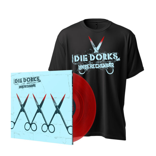 Preorder Paket #7 „Unberechenbar“ – Vinyl "red transparent" + Shirt