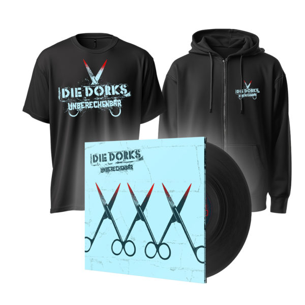 Preorder Paket #12 „Unberechenbar“ – Vinyl „black“ + Shirt + Zipjacke